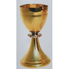 Chalice with decorated bunt - 18.5 cm (7.28 in)