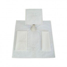 Chalice linen set white cross embroidery (18)