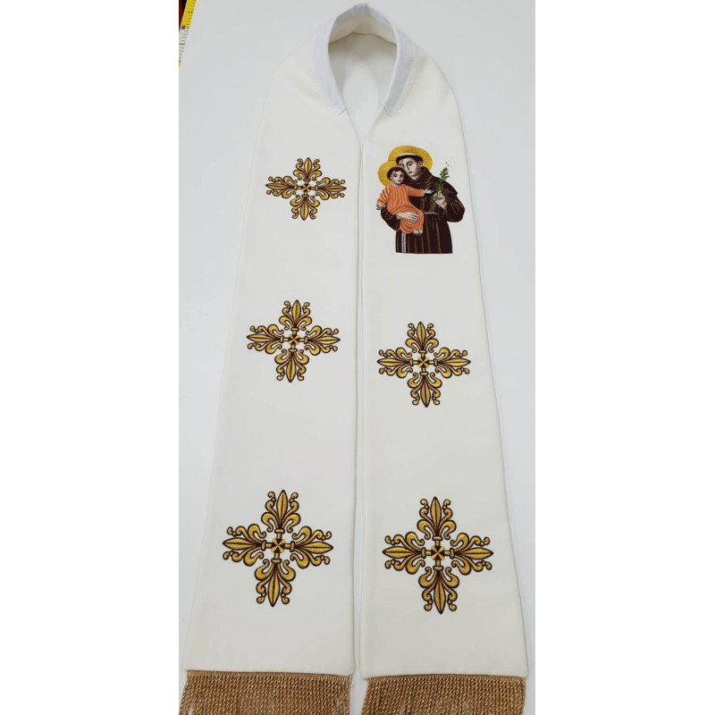 Stole with an image of St. Anthony with the Child Jesus
