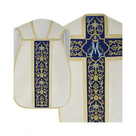 Roman chasuble with maniple, burse and chalice veil (15)