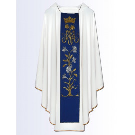 Chasuble, St. Mary's embroidered belt - white color (15)