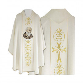 Embroidered chasuble of St. Padre Pio