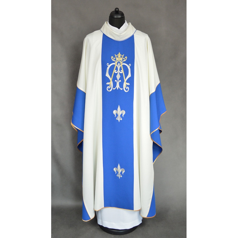 Marian chasuble embroidered belt - ecru (16)