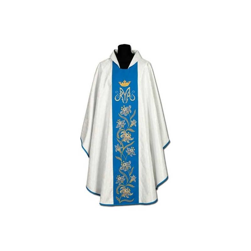 Marian chasuble embroidered belt - damask (22)