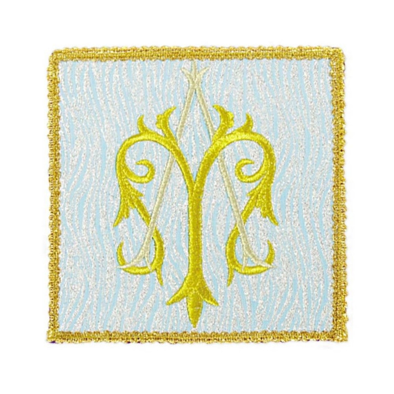 Marian embroidered chalice pall (1K)
