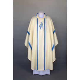 Marian chasuble embroidered - ecru (25)