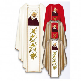 Chasuble with the image of St. Padre Pio