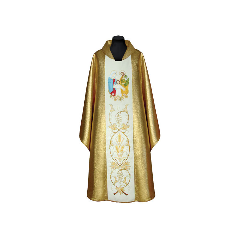 Embroidered chasuble Holy Family
