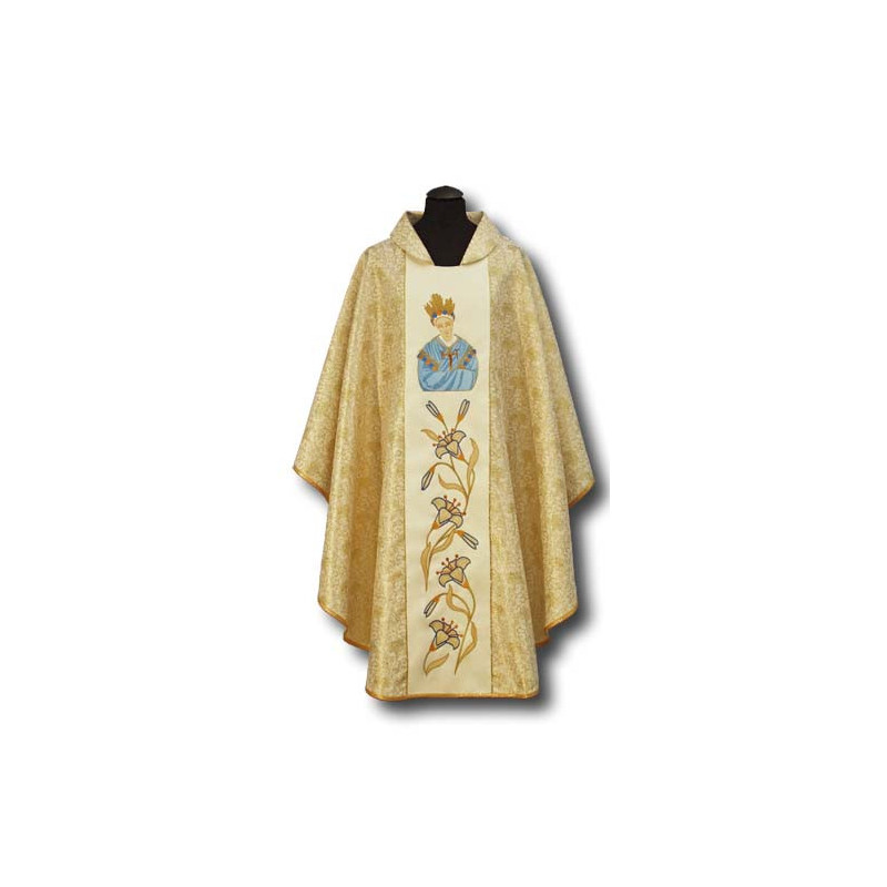 Embroidered chasuble Our Lady of Lasalette