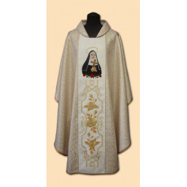 Embroidered chasuble Saint Rita