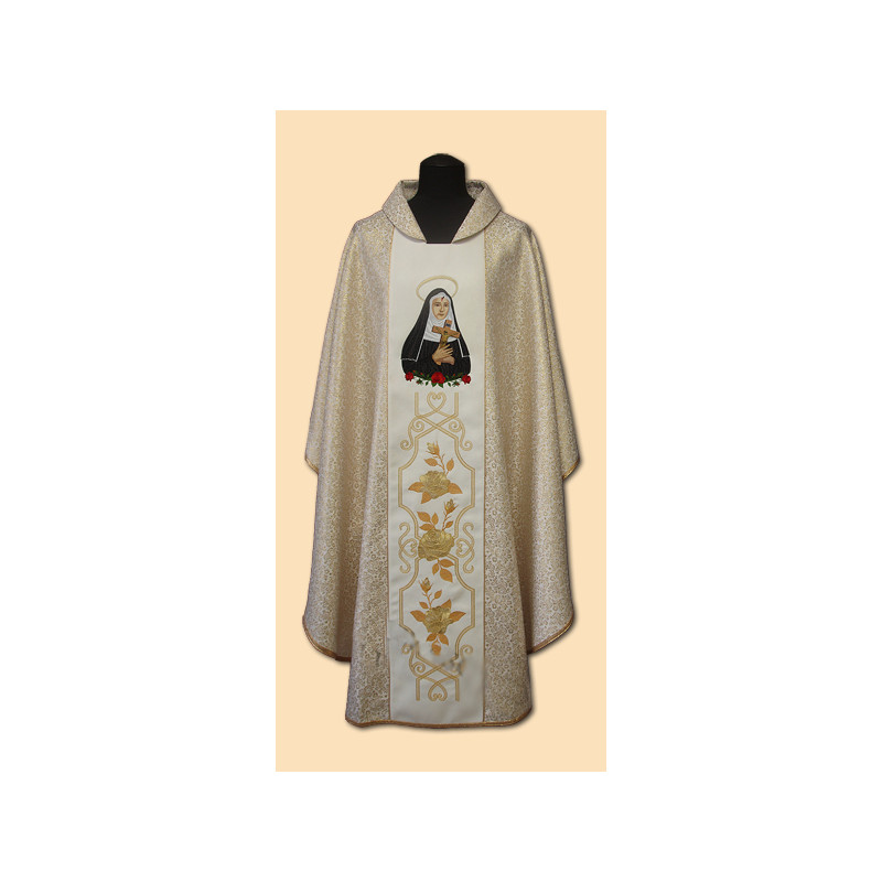 Embroidered chasuble Saint Rita