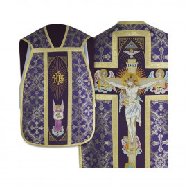 Roman chasuble with Manipulator, Burse and Veil for the chalice (4)