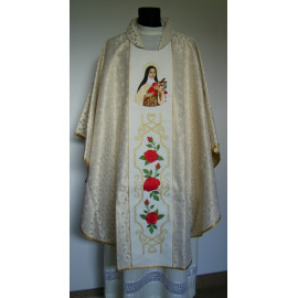 Embroidered chasuble - St. Therese of the Child Jesus
