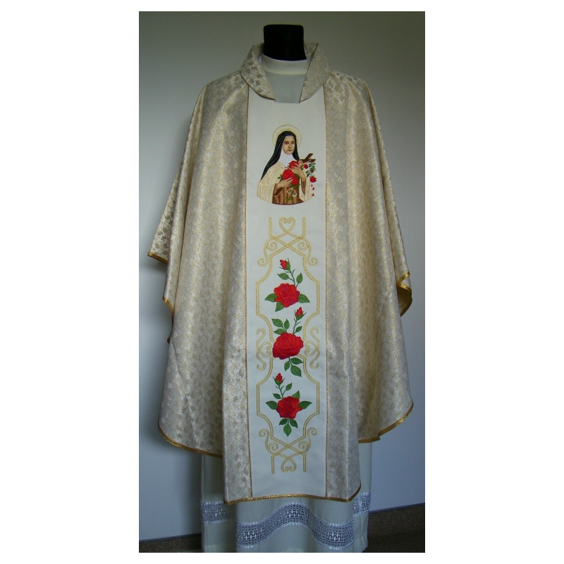 Embroidered chasuble - St. Therese of the Child Jesus