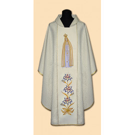 Embroidered chasuble Our Lady of Fatima