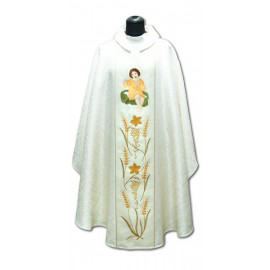 Chasuble with the image of the Child Jesus - damask