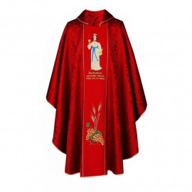 Embroidered chasuble - Saint Barbara