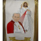 Chasuble with the image of John Paul II and Merciful Jesus -  wide belt