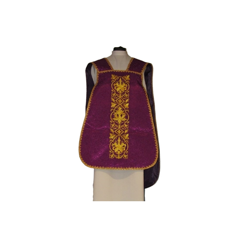 Roman chasuble IHS - violet (14)