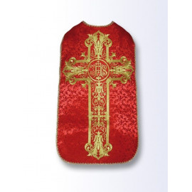 Roman chasuble velvet - Cross, IHS (61)