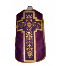 Roman chasuble purple Heart of Jesus (52)