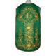 Roman chasuble green embroidered IHS (71)