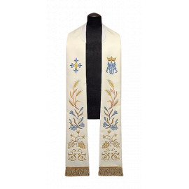 Embroidered stole, Marian symbol (33)