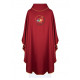 Embroidered red chasuble Peregrinantes in Spem (3) - JUBILEE ROME 2025