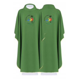 Chasuble in green - Jubilee 2025 (Pilgrims of Hope) - inscription in Latin