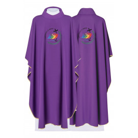 Chasuble in purple - Jubilee 2025 (Pilgrims of Hope) - inscription in Latin