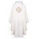 Ecru embroidered chasuble, Jubilee 2025 - Peregrinantes in Spem, Latin inscription (4)