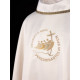 Embroidered chasuble, shiny fabric - Jubilee 2025 - Peregrinantes in Spem, Latin inscription (7)