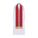 Embroidered red stole Jubilee 2025 (Peregrinantes in Spem)