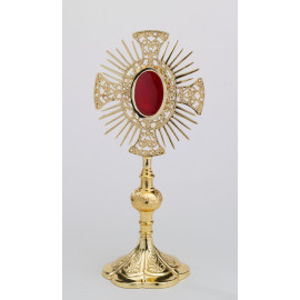 Gilded reliquary - 28 cm (1)