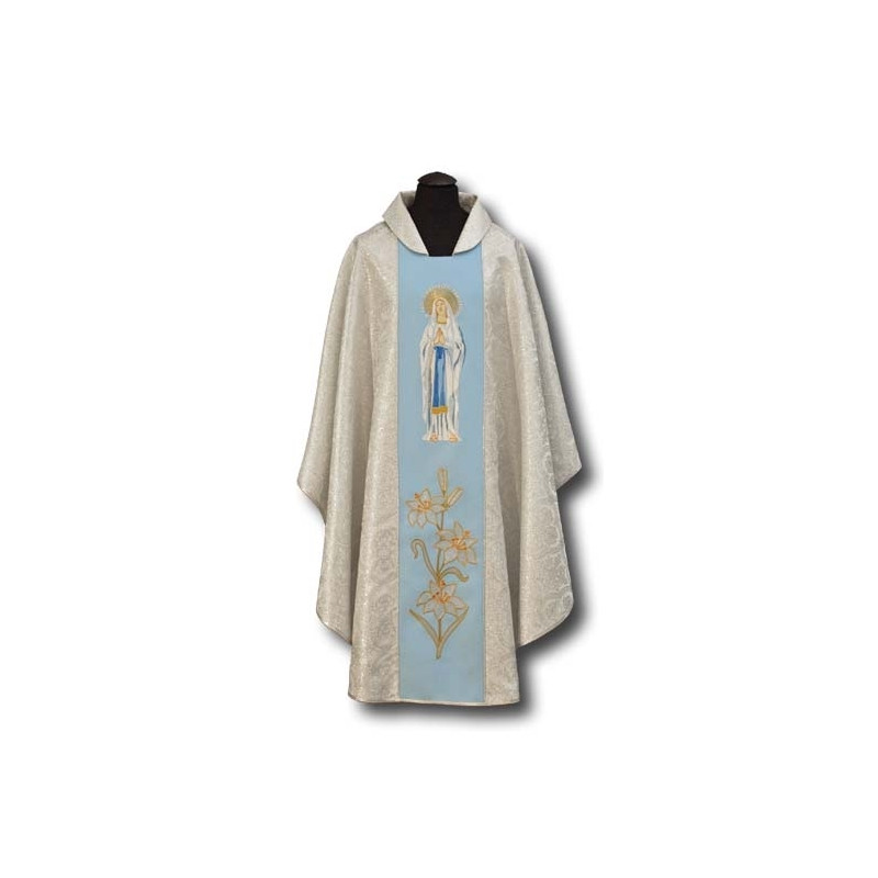 Chasuble with the image of MB from Lourdes