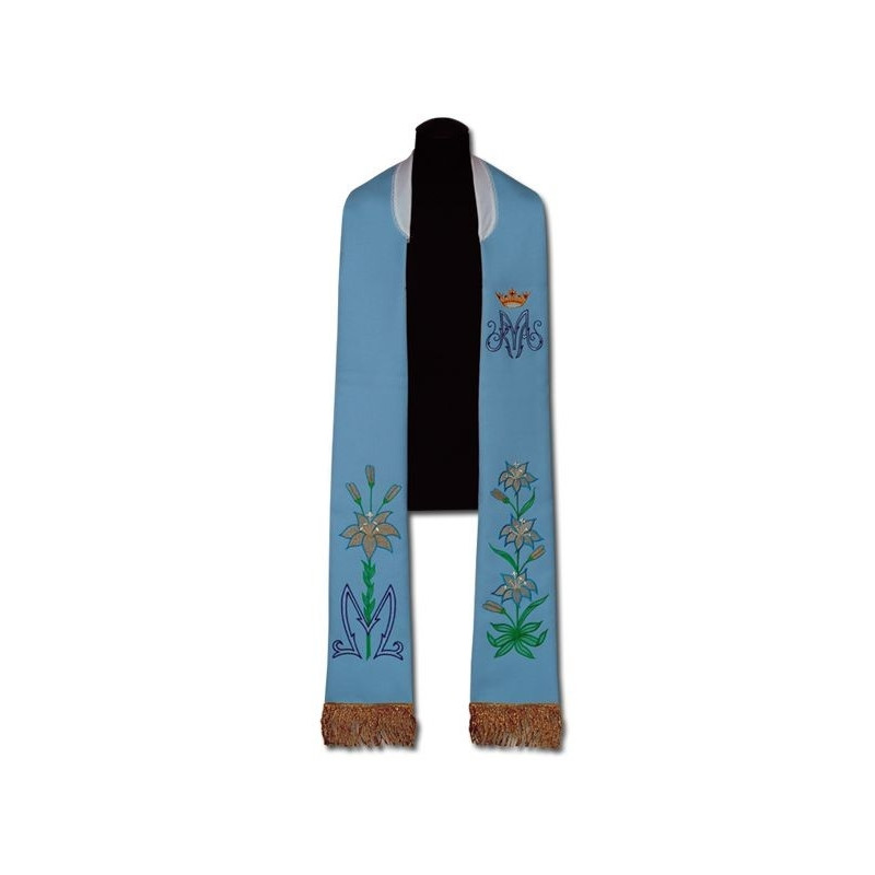 Marian priest's stole - embroidered (204)