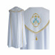 White Marian pattern cope - gabardine fabric (24)