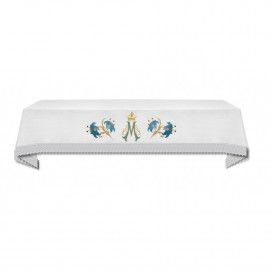 Embroidered altar tablecloth - Marian pattern (20)