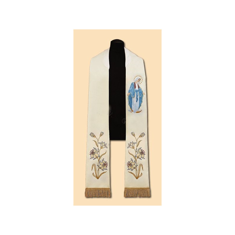 Stole Embroidered - Our Lady Immaculate (37)