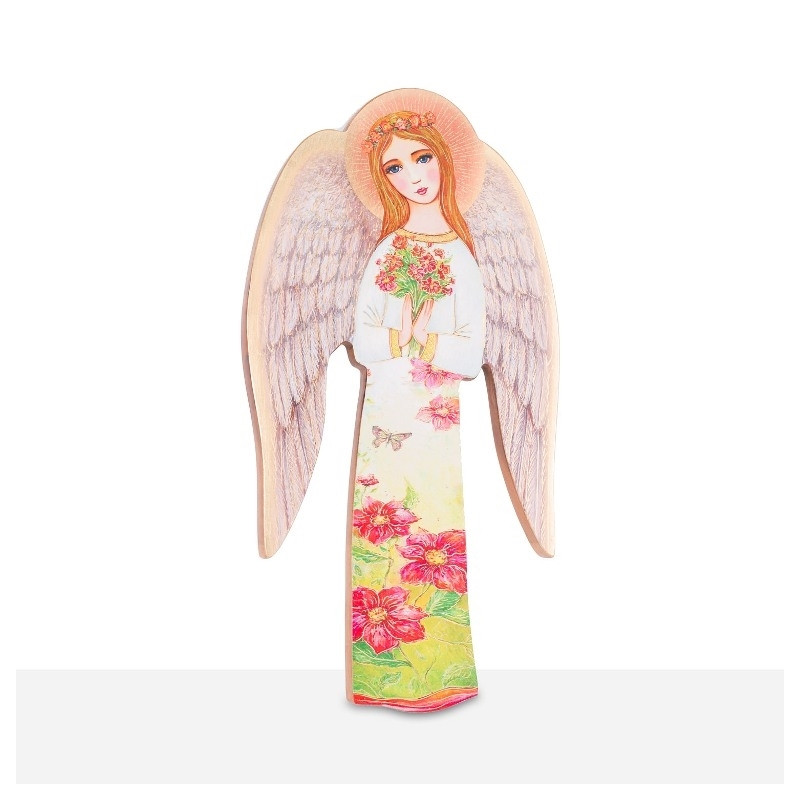 Guardian Angel icon - holding flowers (25)