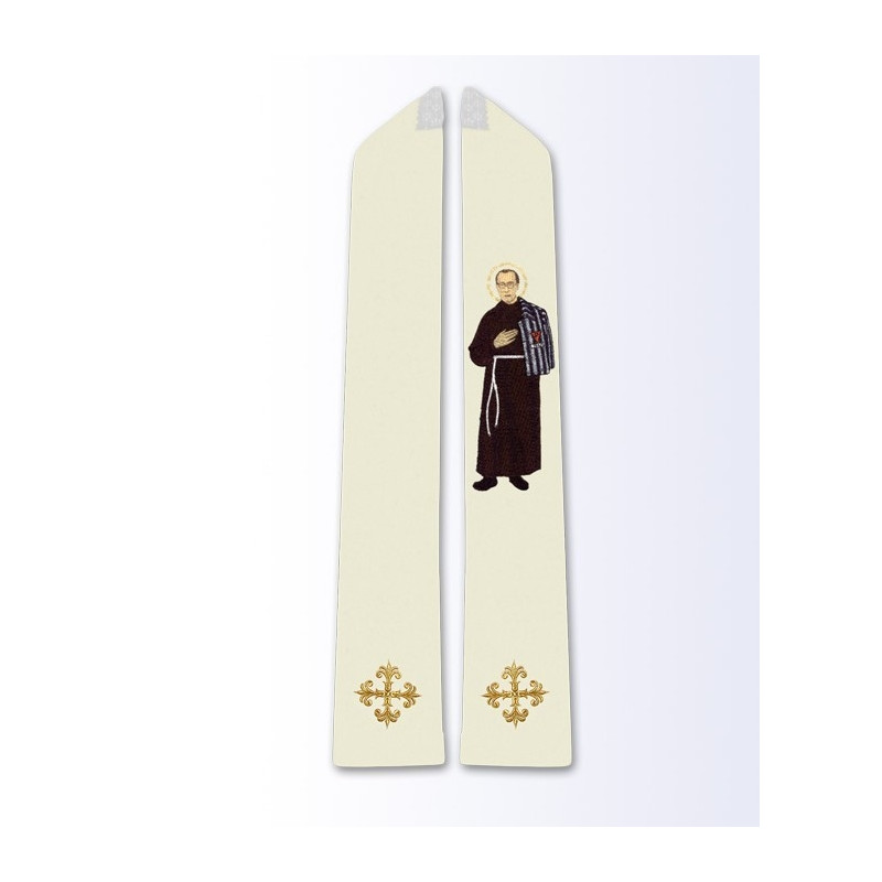 The stole with the image of Maximilian Kolbe