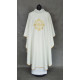 Embroidered chasuble - colour ecru