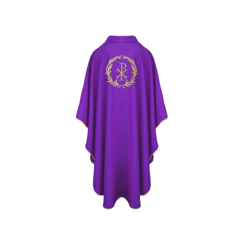 Chasuble with laurel wreath - violet