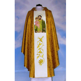 Chasuble with the image of St Joseph (glitter)