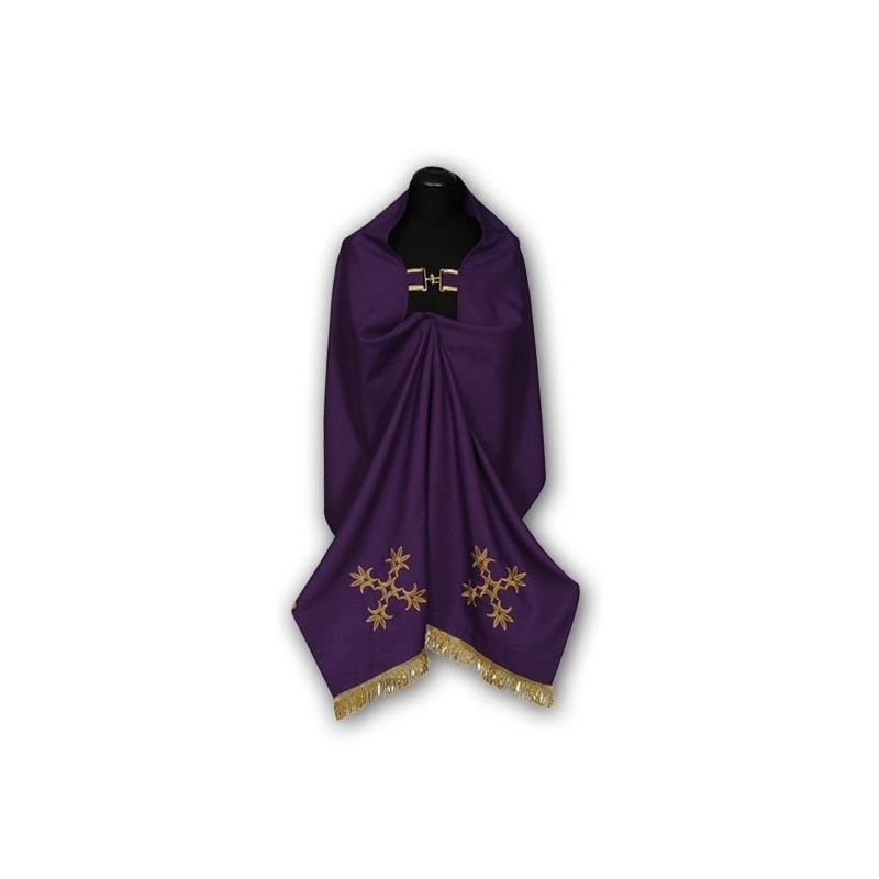 Violet embroidered veil