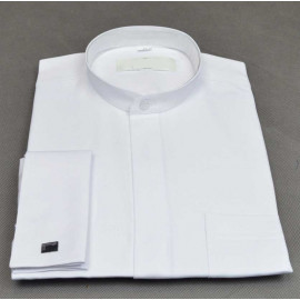 White shirt under the cassock - a small collar
