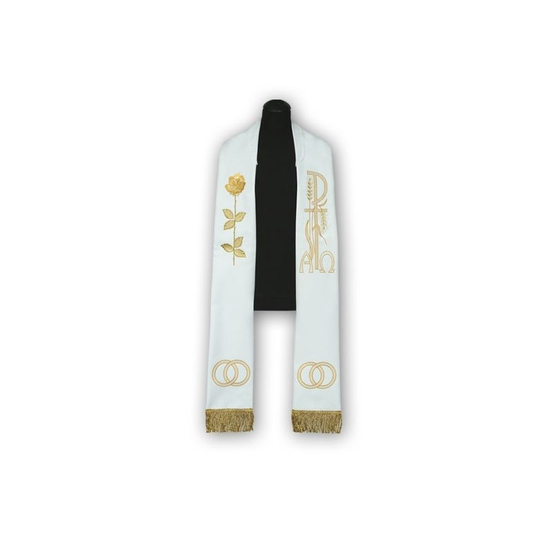 Embroidered wedding stole