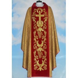 Chasuble rosette - wide embroidered belt (13)