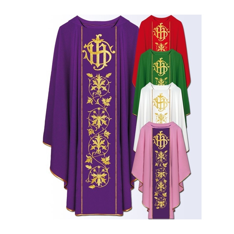 Chasuble with computer-embroidered belt (621)