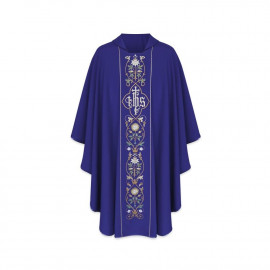 Gothic Chasuble IHS - liturgical colors (15)